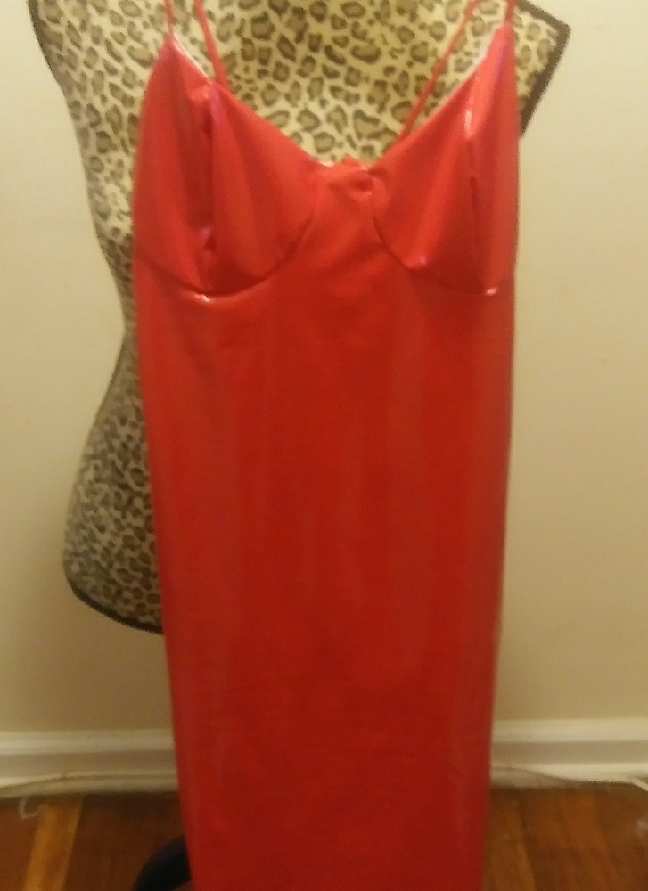 Red Latex Dress